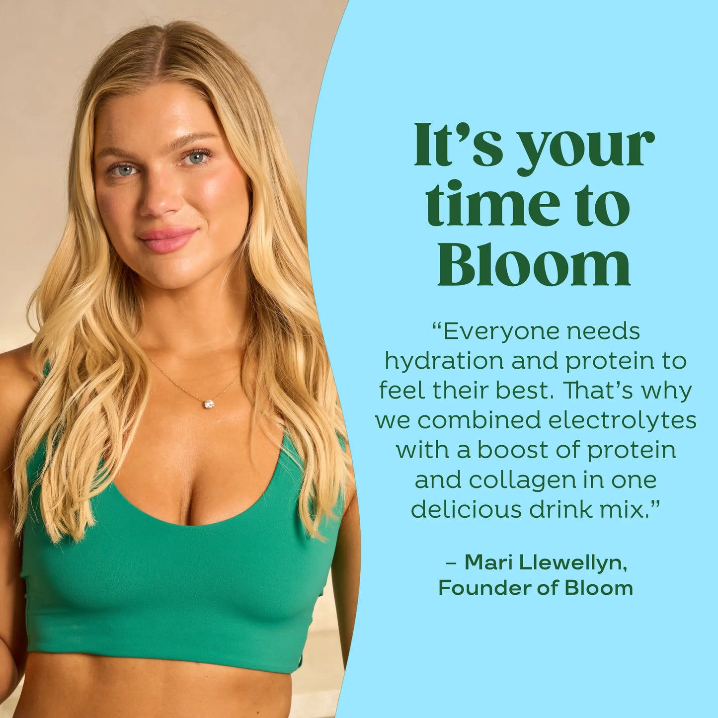 New - Bloom Nutrition Daily Hydration Sticks (5 Sticks) - 1350Mg Electrolytes, 5G Clear Whey Protein & Collagen, 8 Key Vitamins, Sugar-Free Drink Mix for Hydration, Recovery & Skin Health